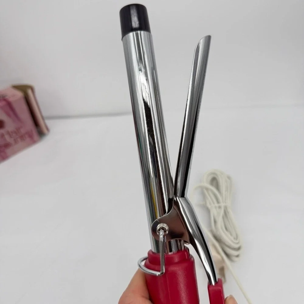 Hair Country‎ VTG Professional Electric Curling Iron NEW Chrome Wand Hair Tool